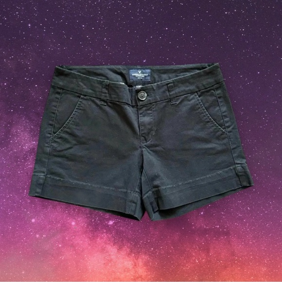 💟American Eagle Black Bootie Shorts - Picture 1 of 16